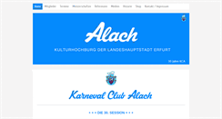 Desktop Screenshot of karnevalclubalach.de